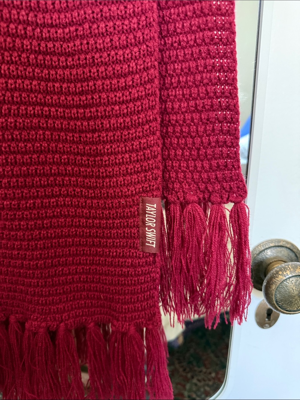 Taylor Swift All to Well   Knit Fringe Scarf - Picture 2 of 5